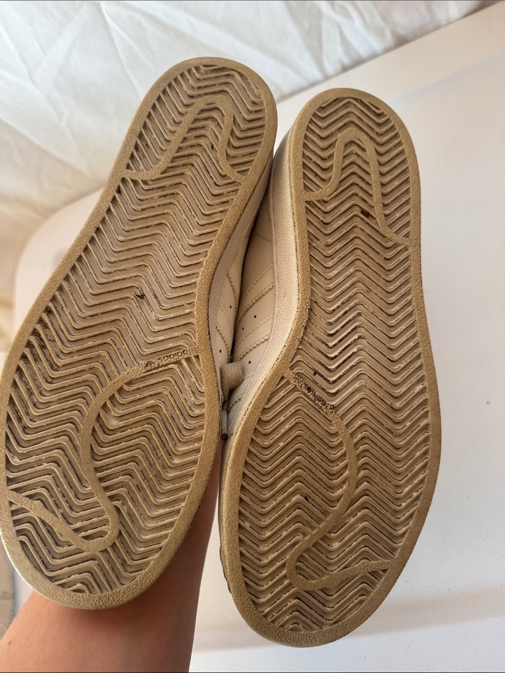 White Shell Toe Sneakers - Picture 7 of 9